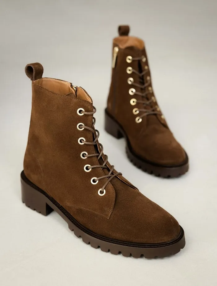 Lara Rockies Brown Women Bobbies Ankle Boots Lara Rockies Brown Women Bobbies Ankle Boots