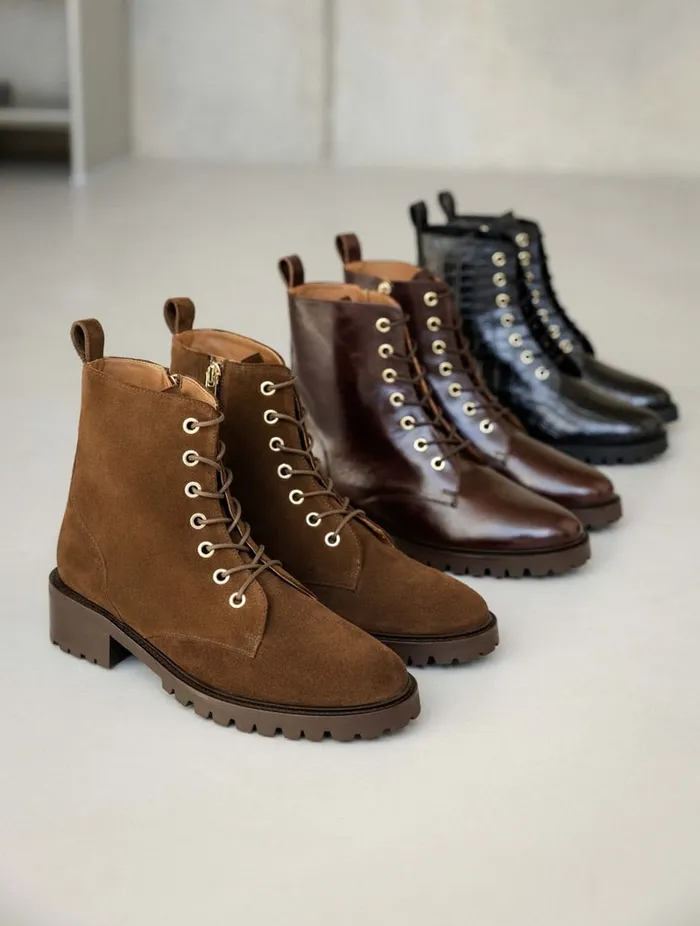 Lara Rockies Brown Women Bobbies Ankle Boots Lara Rockies Brown Women Bobbies Ankle Boots
