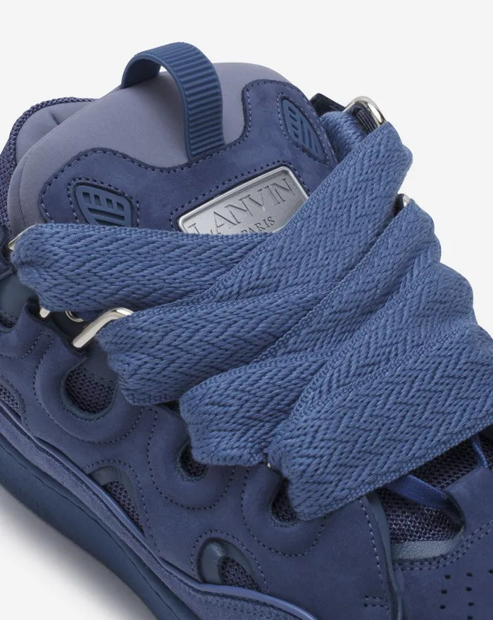 Leather Curb Sneakers Cornflower Men Lanvin Sneakers Leather Curb Sneakers Cornflower Men Lanvin Sneakers