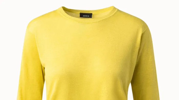Linen Cashmere Silk Boxy Knit Pullover Mimosa Women Akris Knitwear