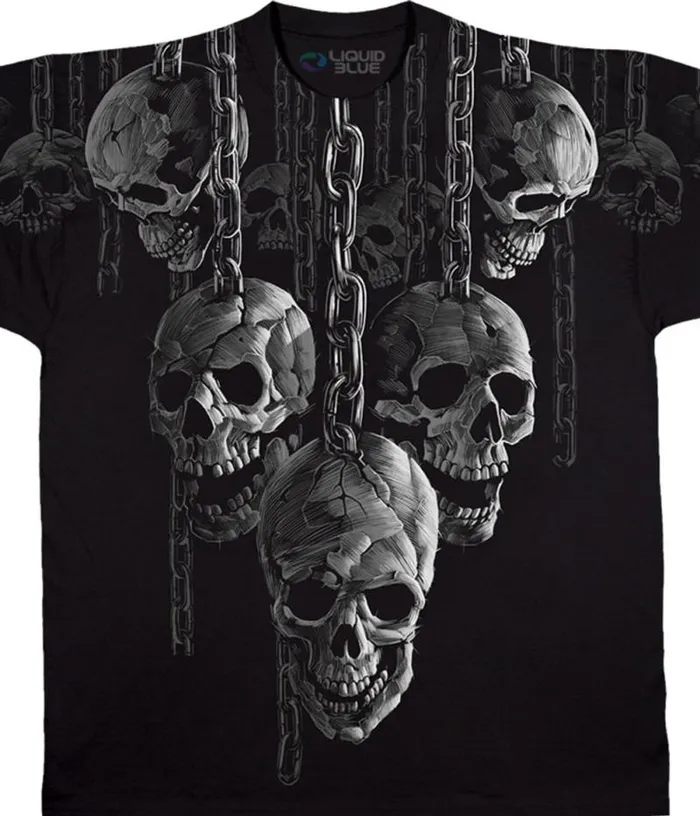 Liquid Blue Athletic TShirt Men Hanging Out Black TShirt
