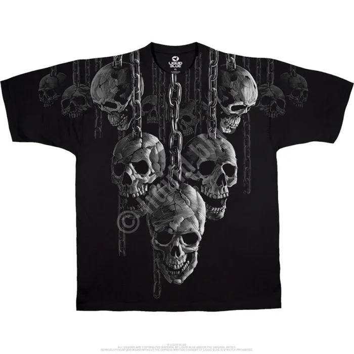 Liquid Blue Athletic TShirt Men Hanging Out Black TShirt