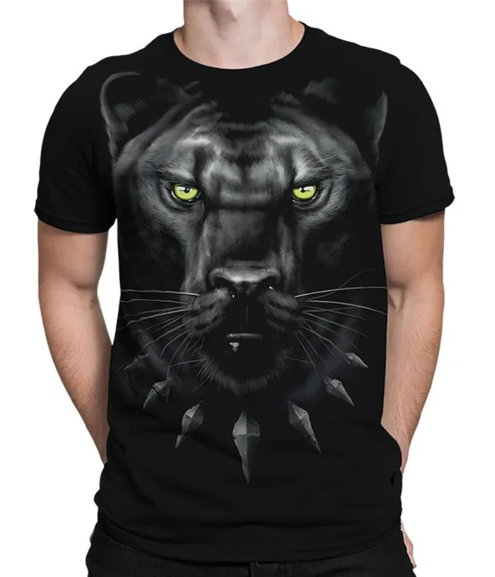 Liquid Blue Athletic TShirt Men Majestic Panther Black Athletic TShirt