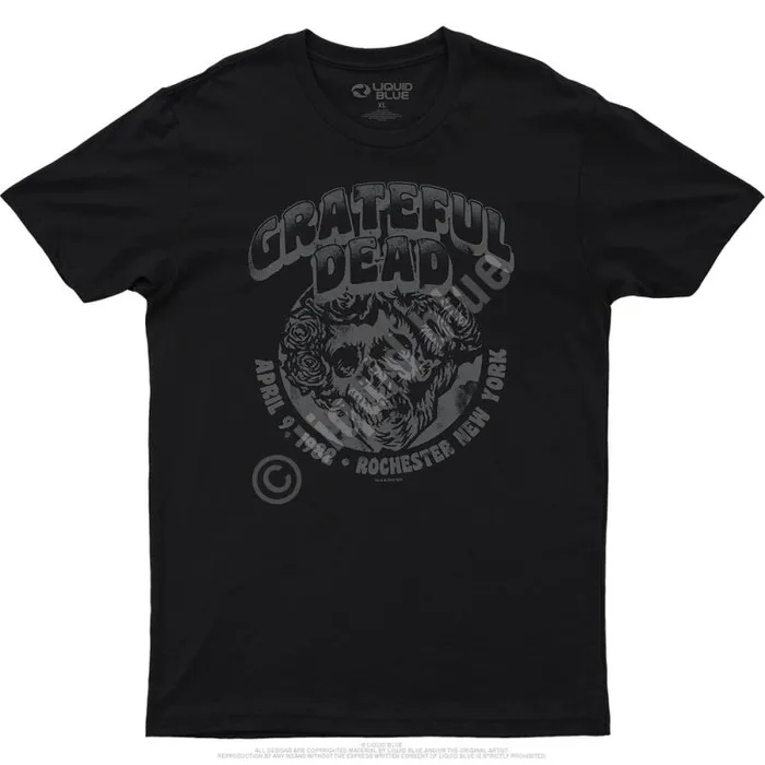 Liquid Blue Athletic TShirt Men Rochester 82 Grey Athletic TShirt
