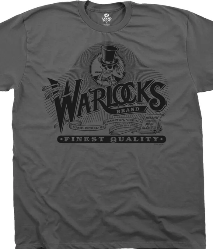 Liquid Blue Athletic TShirt Men Warlocks Grey Athletic TShirt