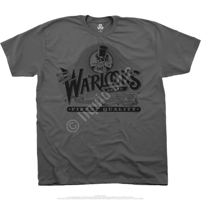 Liquid Blue Athletic TShirt Men Warlocks Grey Athletic TShirt