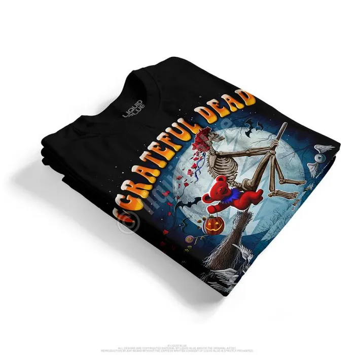 Liquid Blue Athletic TShirt Men Wicked Bertha Black Athletic TShirt