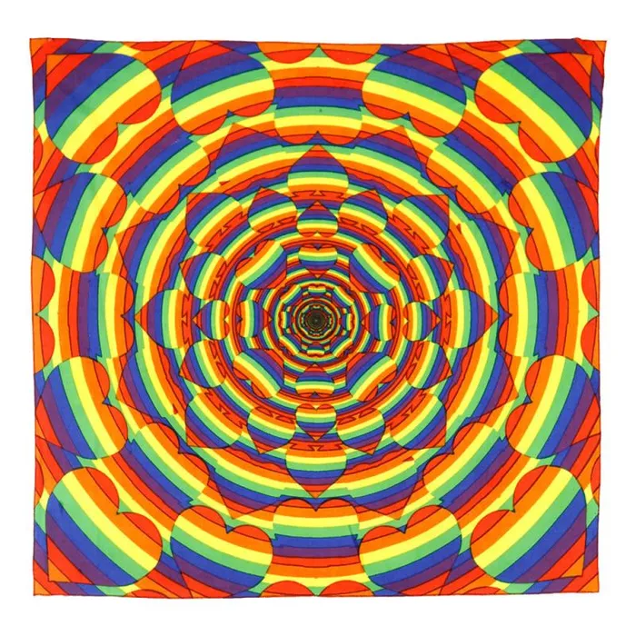 Liquid Blue Bandanas Accessories Rainbow Heart Bandana
