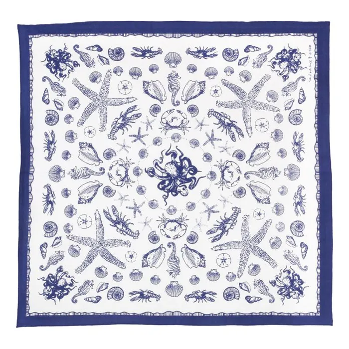 Liquid Blue Bandanas Accessories Sea Creatures Blue Bandana