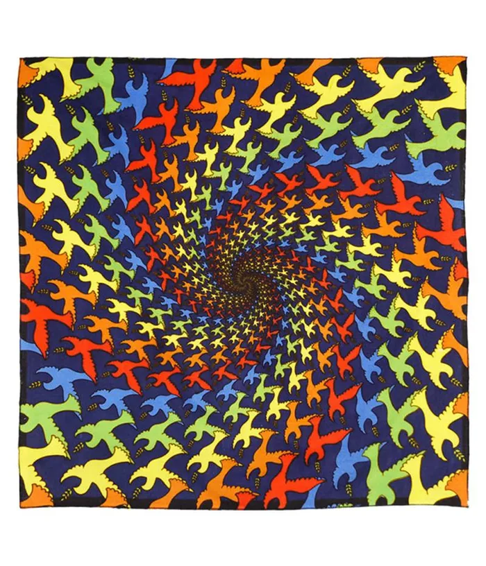 Liquid Blue Bandanas Accessories Spiral Dove 3D Bandana