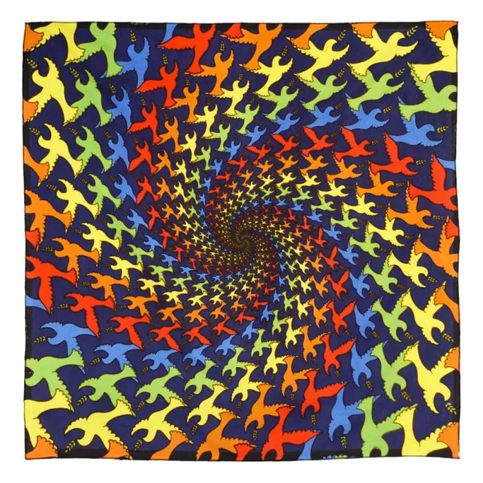 Liquid Blue Bandanas Accessories Spiral Dove 3D Bandana