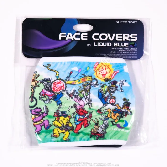 Liquid Blue Face Coverings Accessories Join The Band Face Covering