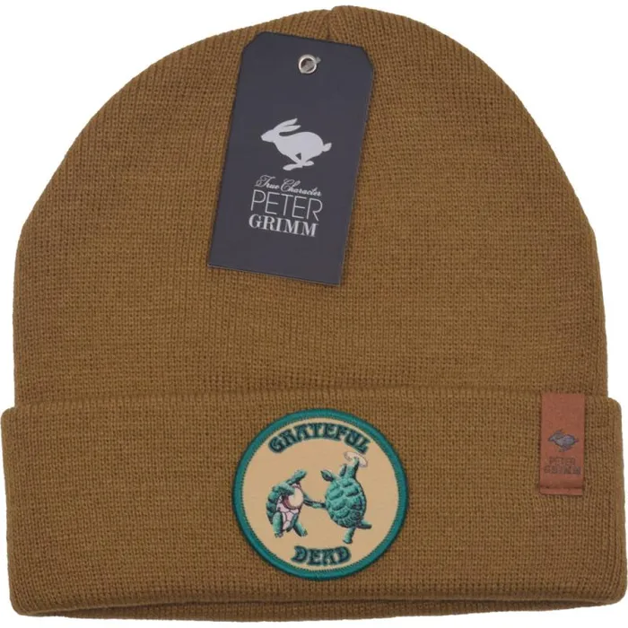 Liquid Blue Hats Accessories Grateful Dead Dancing Terrapins Tan Beanie
