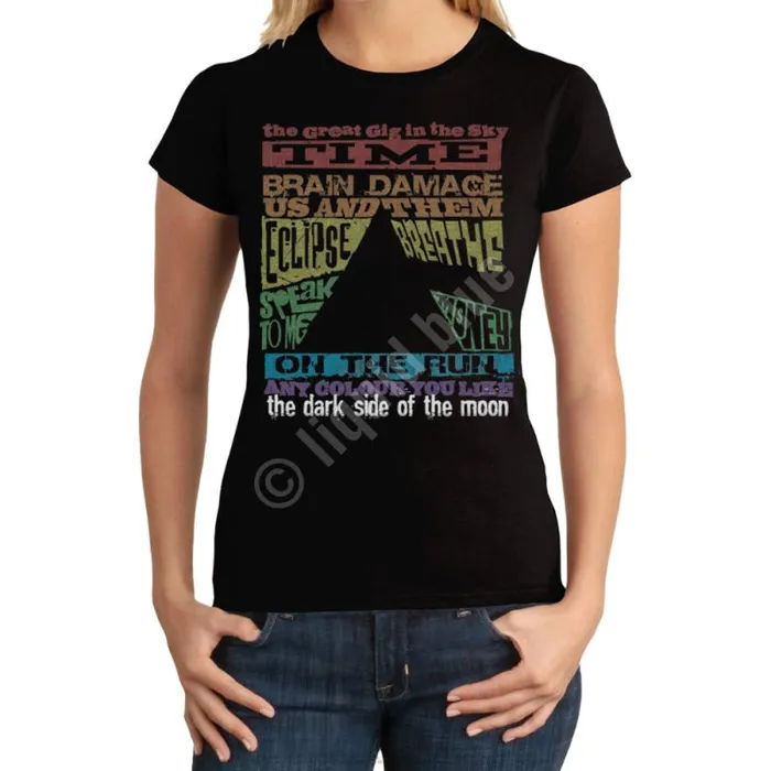 Liquid Blue Juniors Long Length Women Dark Side Tracks Black Juniors Long Length TShirt Liquid Blue Juniors Long Length Women Dark Side Tracks Black Juniors Long Length TShirt