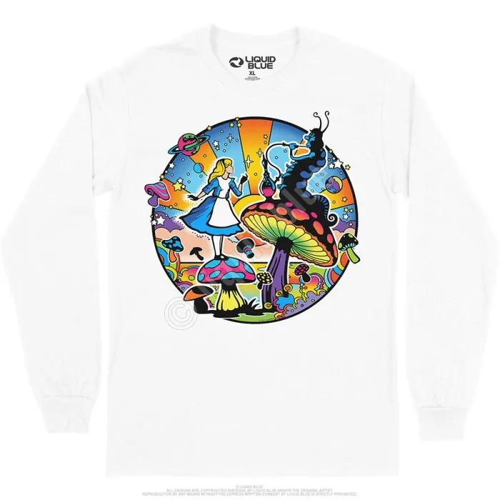 Liquid Blue Long Sleeve Men Alice Mod Long Sleeve TShirt