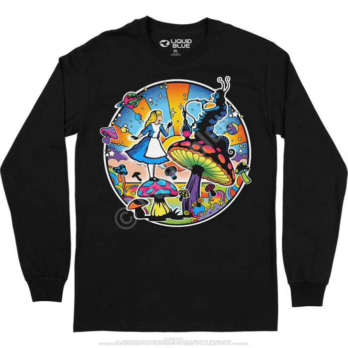 Liquid Blue Long Sleeve Men Alice Mod Long Sleeve TShirt
