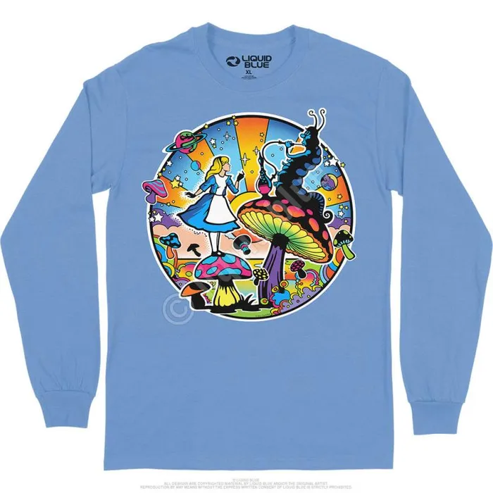 Liquid Blue Long Sleeve Men Alice Mod Long Sleeve TShirt