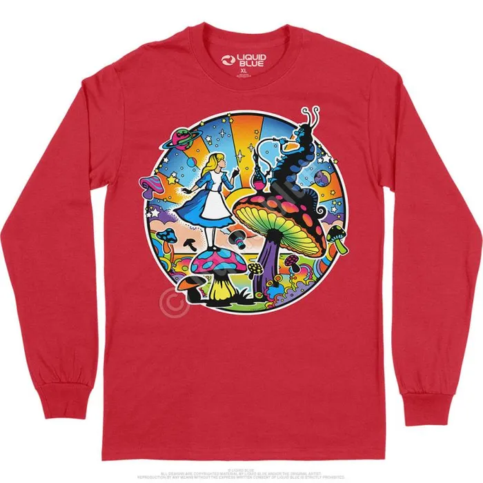 Liquid Blue Long Sleeve Men Alice Mod Long Sleeve TShirt