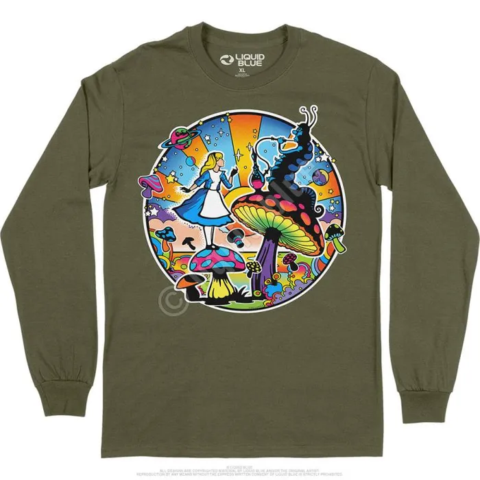 Liquid Blue Long Sleeve Men Alice Mod Long Sleeve TShirt