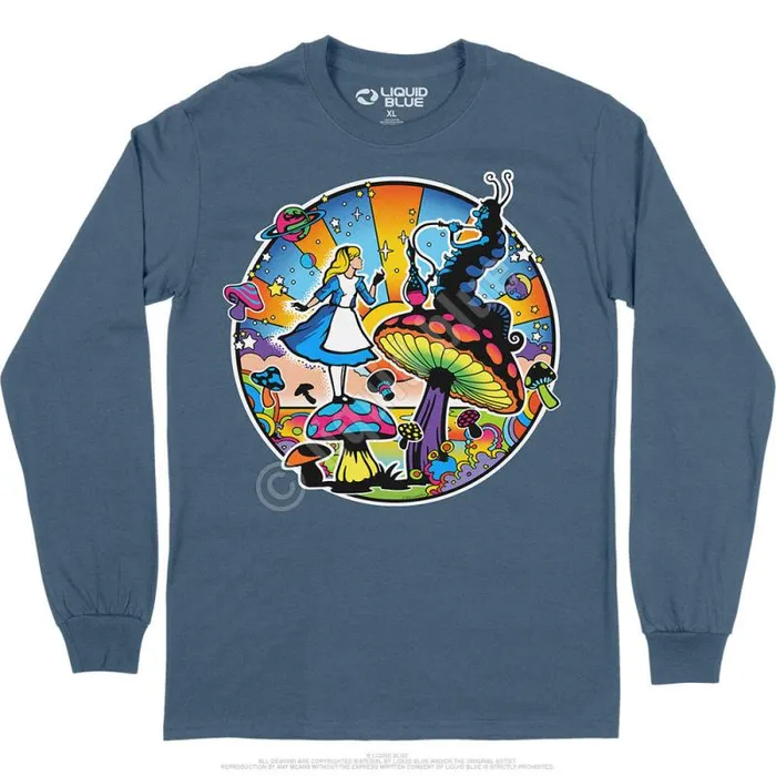 Liquid Blue Long Sleeve Men Alice Mod Long Sleeve TShirt
