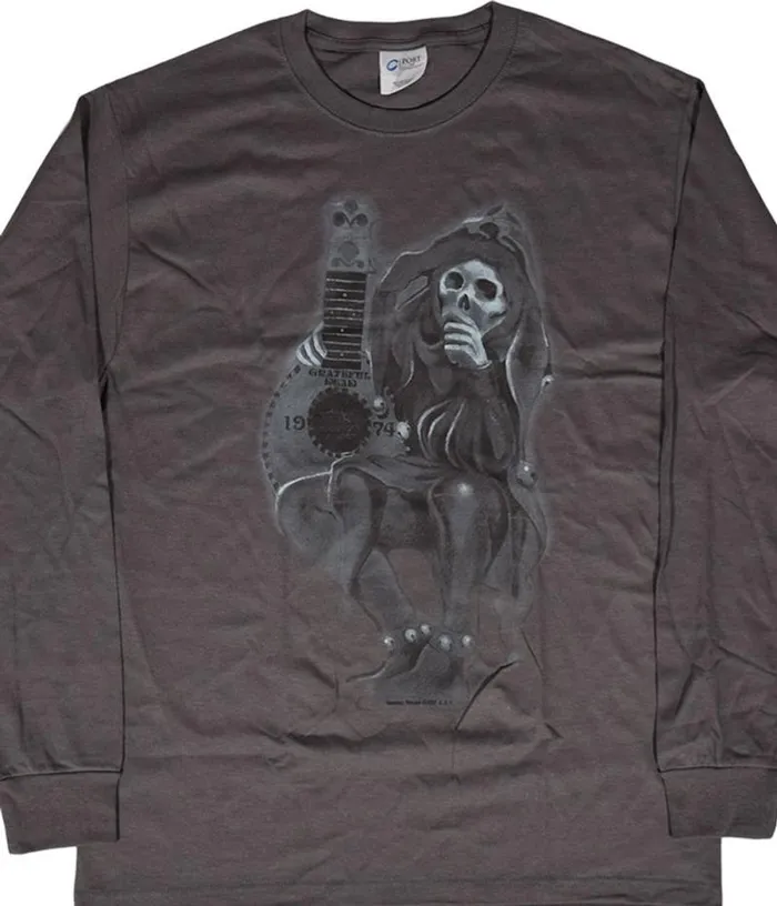Liquid Blue Long Sleeve Men GD Jester Grey Long Sleeve TShirt