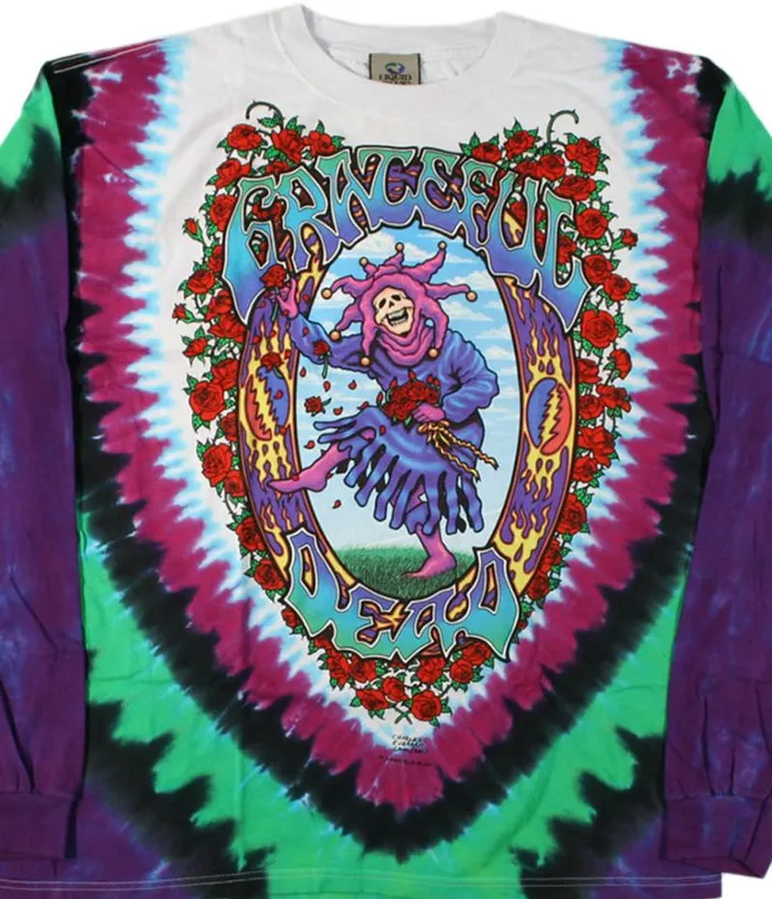 Liquid Blue Long Sleeve Men Seasons Of The Dead TieDye Long Sleeve TShirt