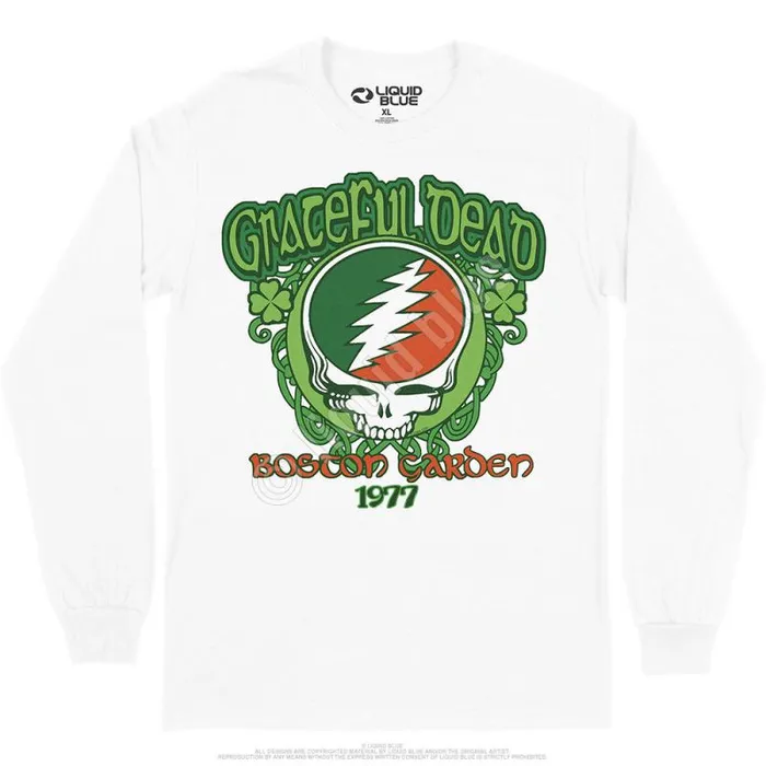 Liquid Blue Long Sleeve Men Shamrock 77 Long Sleeve TShirt
