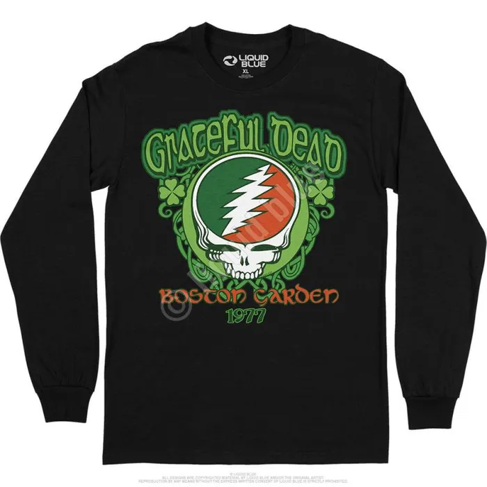 Liquid Blue Long Sleeve Men Shamrock 77 Long Sleeve TShirt