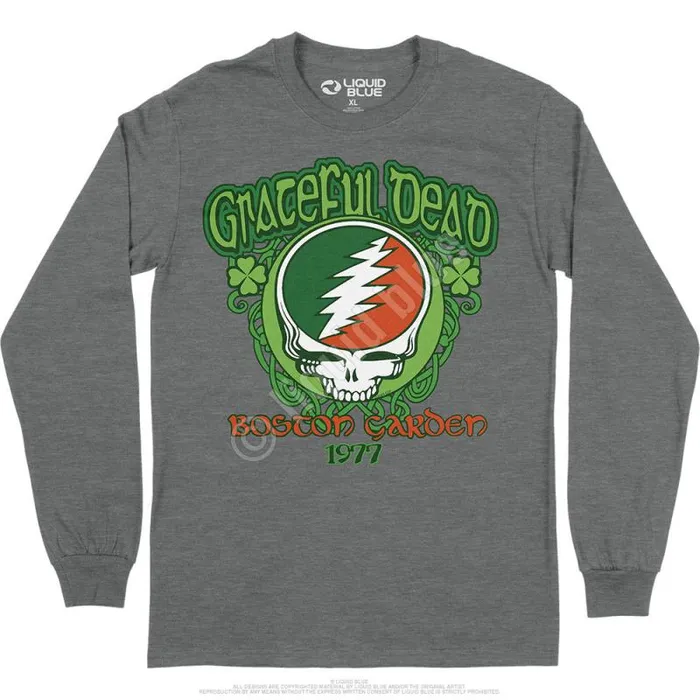 Liquid Blue Long Sleeve Men Shamrock 77 Long Sleeve TShirt