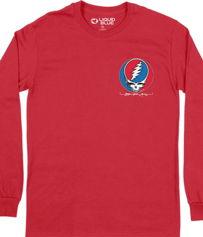 Liquid Blue Long Sleeve Men Steal Your Face Chest Long Sleeve TShirt