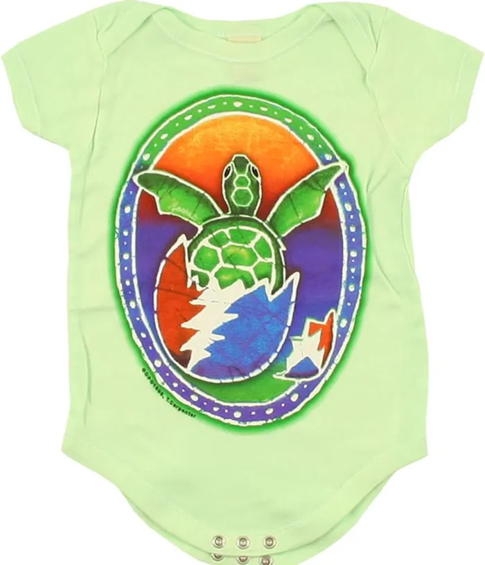 Liquid Blue Onesies Kids GD Steal Your Turtle Green Onesie