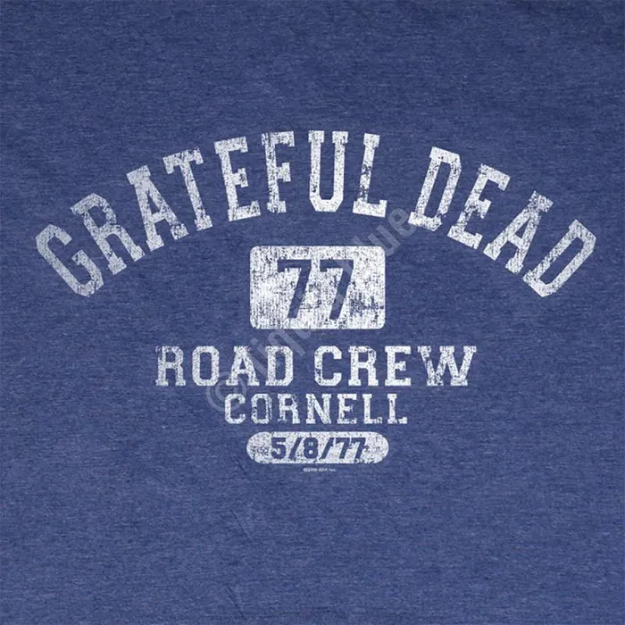 Liquid Blue PolyCotton TShirt Men GD Road Crew Navy Poly Cotton TShirt