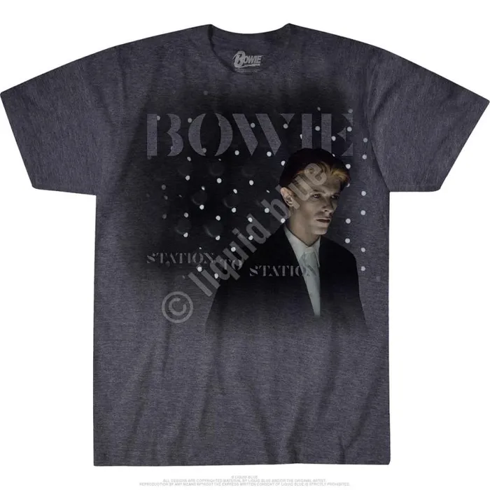 Liquid Blue PolyCotton TShirt Men Station To Station Dark Heather PolyCotton TShirt Liquid Blue PolyCotton TShirt Men Station To Station Dark Heather PolyCotton TShirt