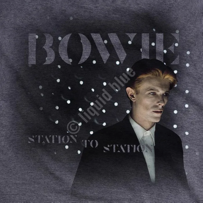 Liquid Blue PolyCotton TShirt Men Station To Station Dark Heather PolyCotton TShirt Liquid Blue PolyCotton TShirt Men Station To Station Dark Heather PolyCotton TShirt