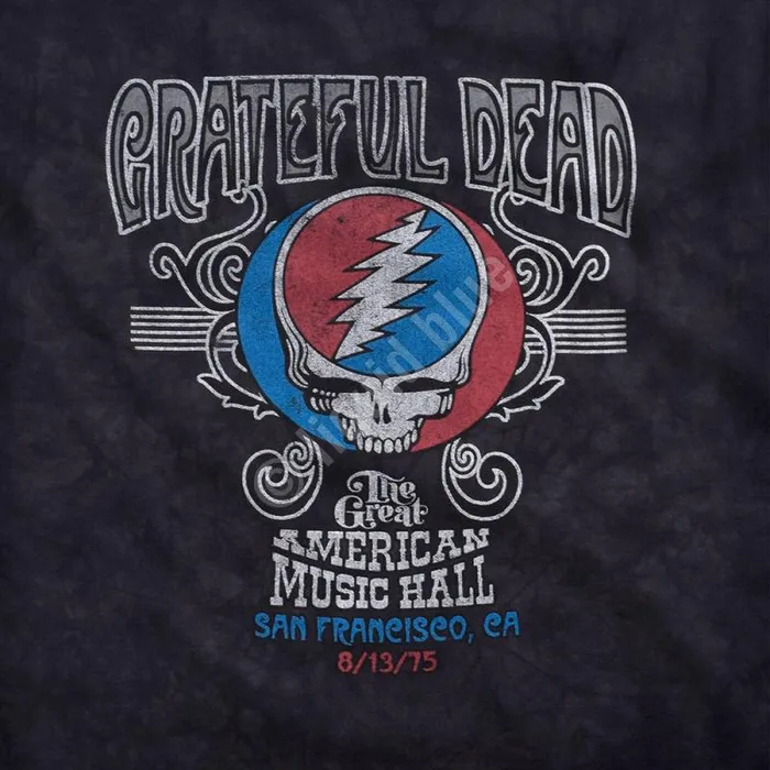 Liquid Blue TShirt Men American Music Hall TieDye TShirt