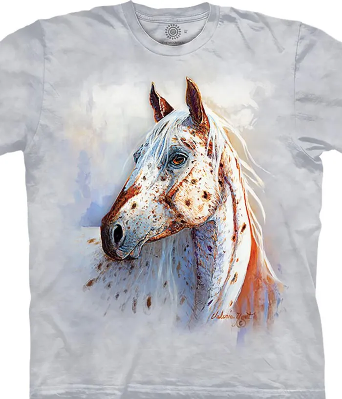 Liquid Blue TShirt Men Appaloosa Soul Classic Cotton TShirt