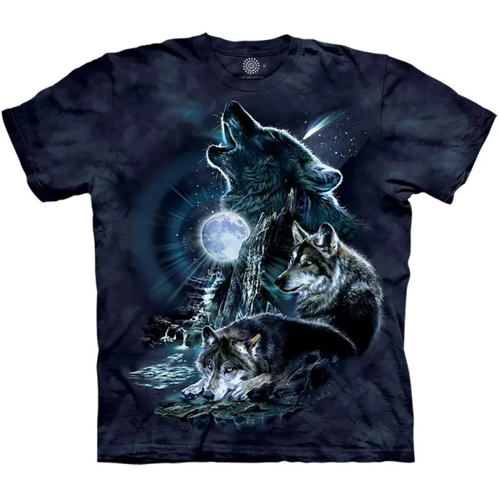 Liquid Blue TShirt Men Bark At The Moon Classic Cotton TShirt