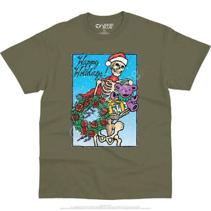 Liquid Blue TShirt Men Bertha Claus TShirt