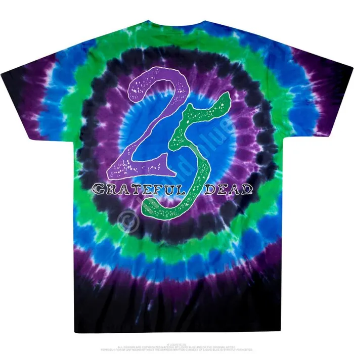 Liquid Blue TShirt Men Calendar TieDye TShirt
