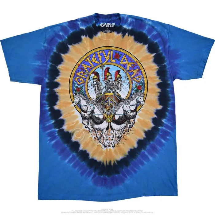 Liquid Blue TShirt Men Chariot TieDye TShirt