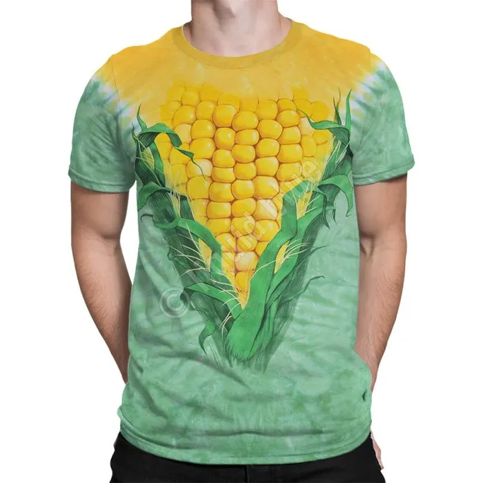 Liquid Blue TShirt Men Corn TieDye TShirt