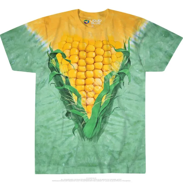 Liquid Blue TShirt Men Corn TieDye TShirt