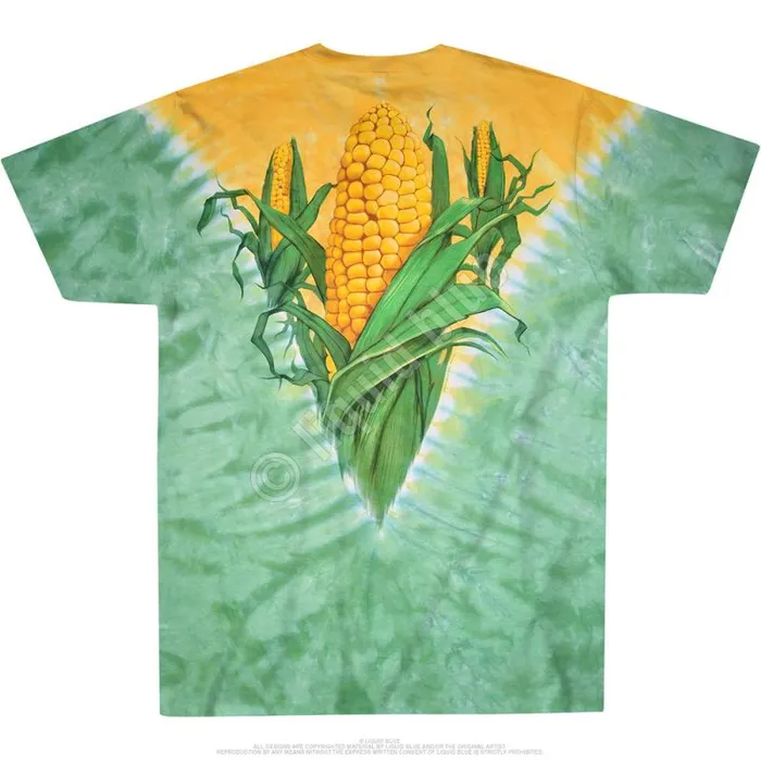 Liquid Blue TShirt Men Corn TieDye TShirt