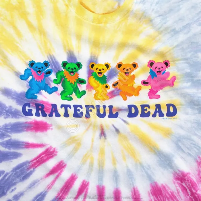 Liquid Blue TShirt Men Dancin Bears 30 TieDye TShirt