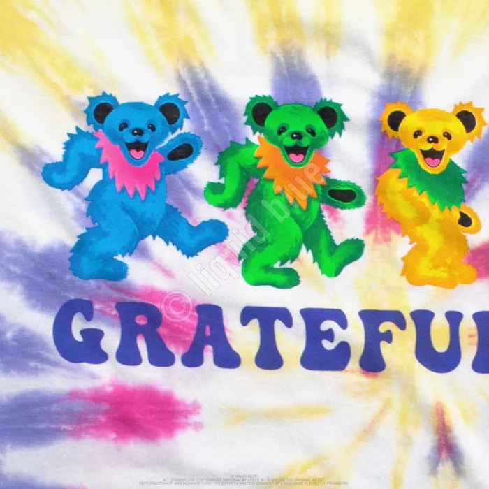 Liquid Blue TShirt Men Dancin Bears 30 TieDye TShirt