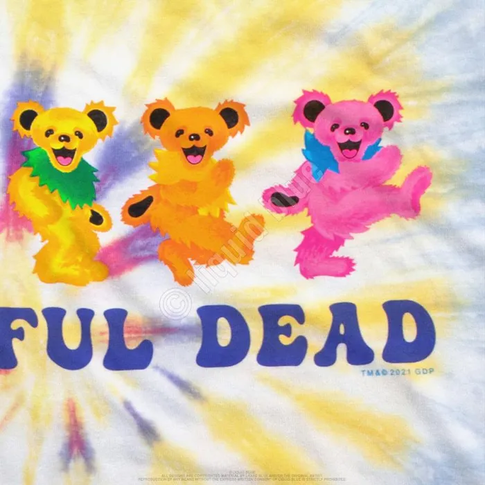 Liquid Blue TShirt Men Dancin Bears 30 TieDye TShirt