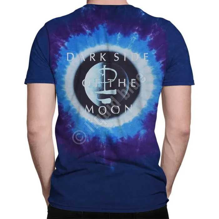 Liquid Blue TShirt Men Dark Side Galaxy TieDye TShirt