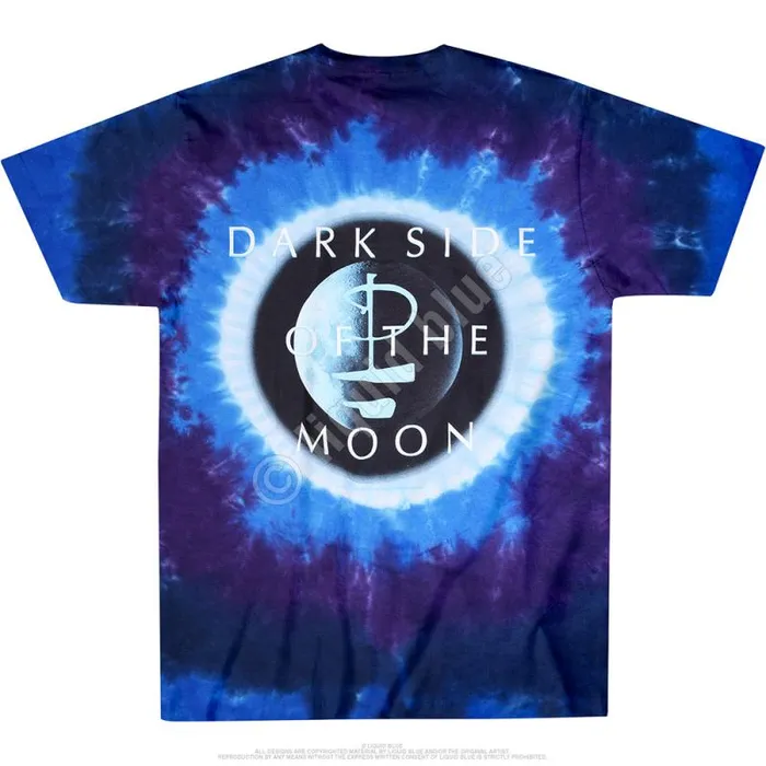 Liquid Blue TShirt Men Dark Side Galaxy TieDye TShirt