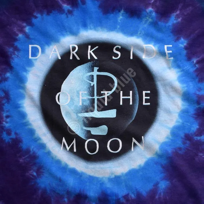 Liquid Blue TShirt Men Dark Side Galaxy TieDye TShirt