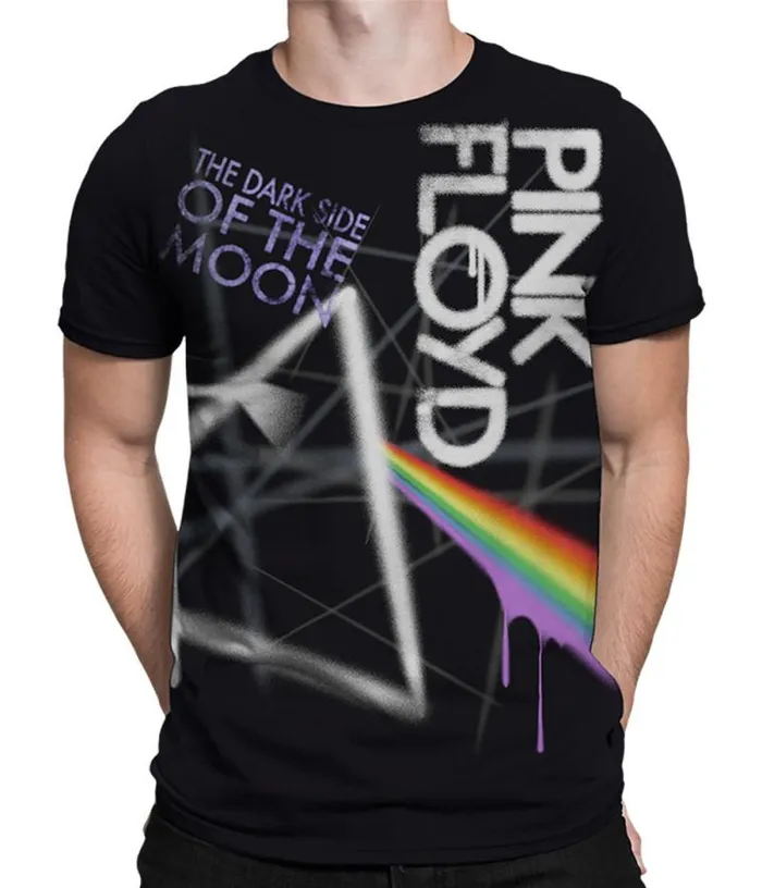 Liquid Blue TShirt Men Dark Side Graffiti Black TShirt